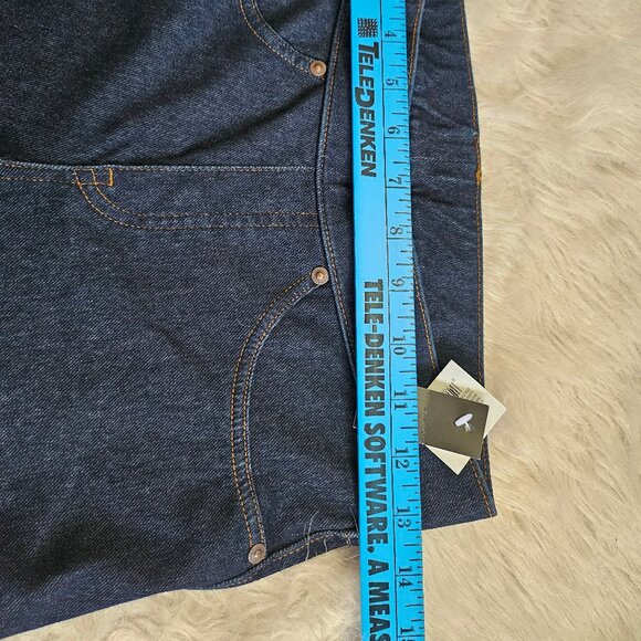 NWT Simply Vera Vera Wang Women's Blue Midnight Rinse Curvy Denim Legging Size M - Picture 4 of 8